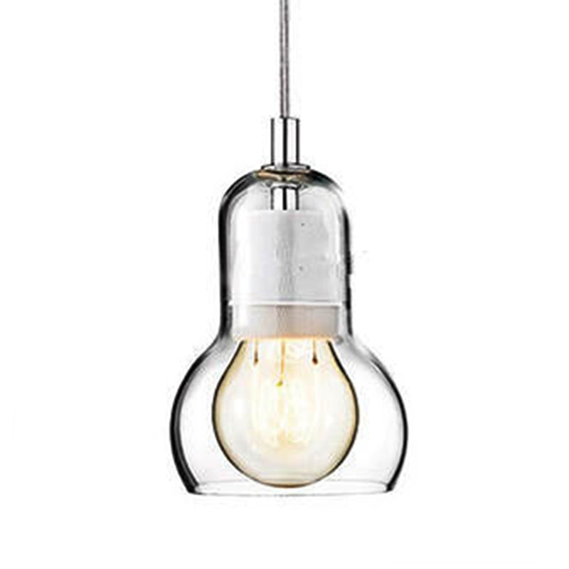 Nordic Style Bulb Pendant Lighting Fixture Glass Dinning Room Ceiling Pendant Light