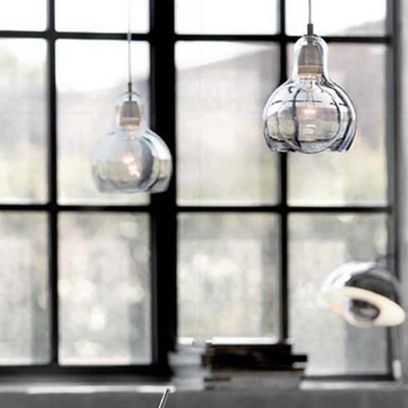 Nordic Style Bulb Pendant Lighting Fixture Glass Dinning Room Ceiling Pendant Light