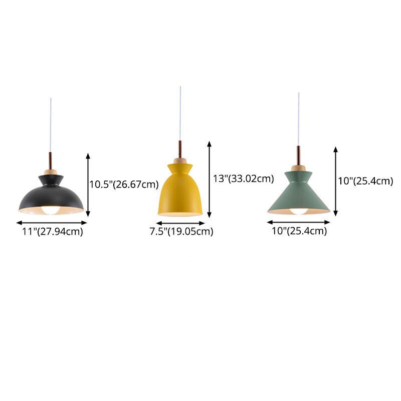 Shaded Dinning Room Ceiling Pendant Lamp Metal Nordic Style Pendant Light Fixture