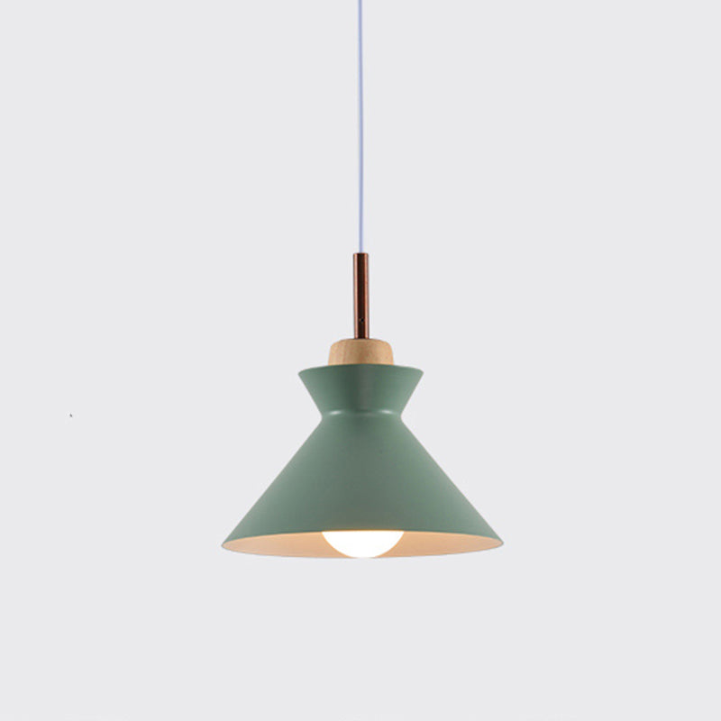 Shaded Dinning Room Ceiling Pendant Lamp Metal Nordic Style Pendant Light Fixture