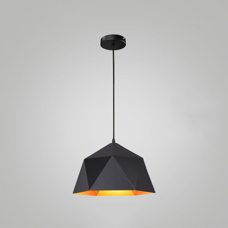 Geometric Ceiling Pendant Lamp Modern Style Metal Pendant Light Fixture for Restaurant