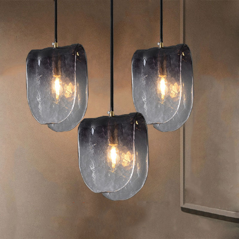 Verre gris clair suspendu moderne