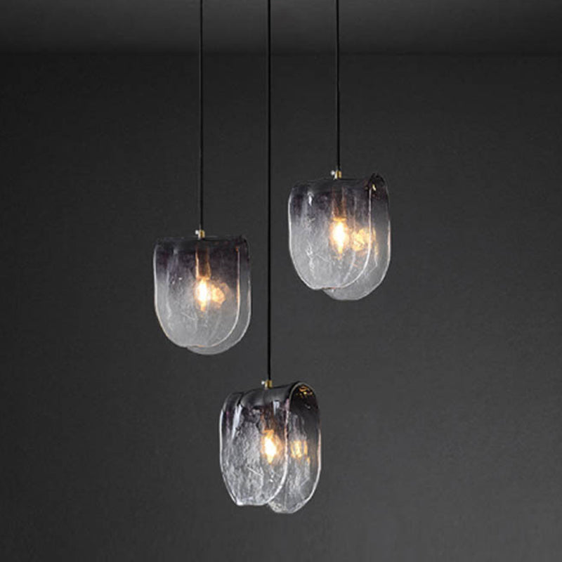 Verre gris clair suspendu moderne