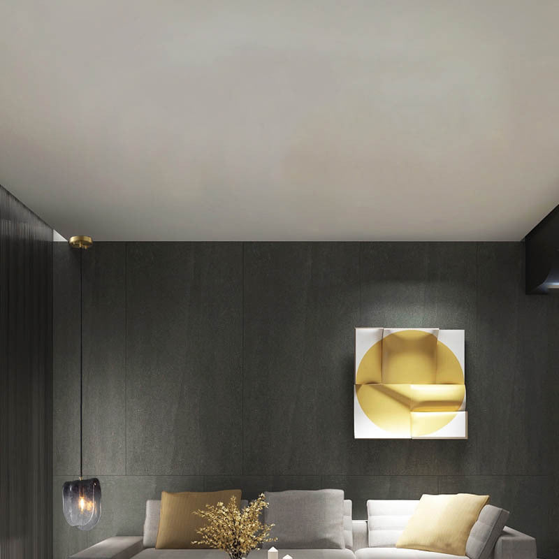 Verre gris clair suspendu moderne