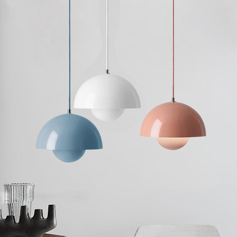 Modern Nordic Style Macron Light Metal One Head Pendant Lamp for Children Room Bedroom