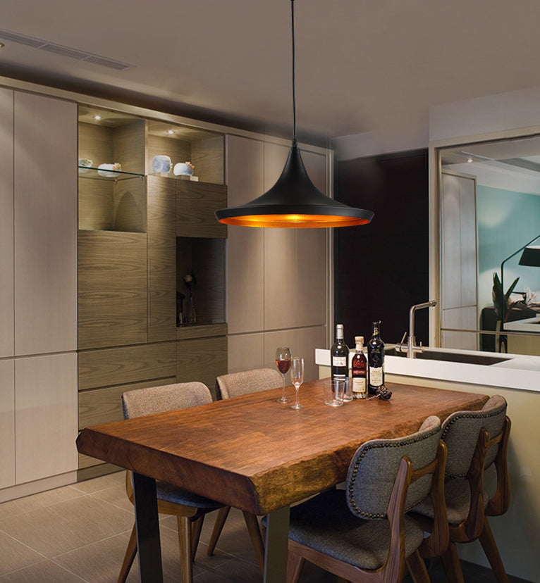 1-Licht-Metallhängele leichter postmoderner Anhängerlampe für Schlafzimmer Esszimmer