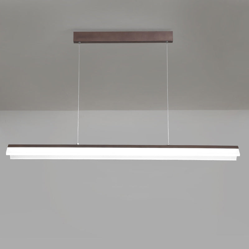 Metal Rectangle Pendent in Modern Style LED Suspended Lights for Office Conference Room