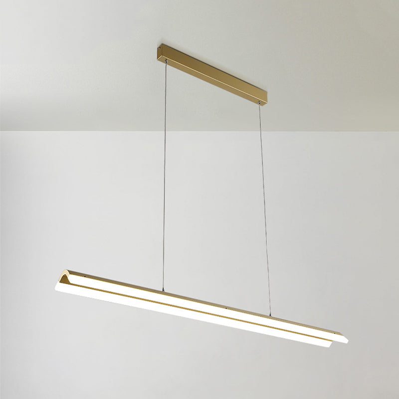 Metal Rectangle Pendent in Modern Style LED Suspended Lights for Office Conference Room