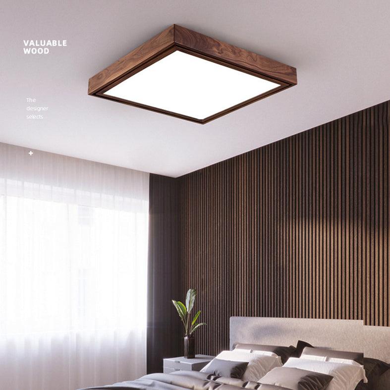 Lámpara de techo empotrada LED cuadrada minimalista contemporánea para sala de estar