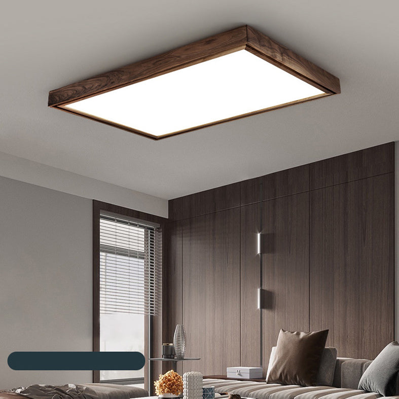 Lámpara de techo empotrada LED cuadrada minimalista contemporánea para sala de estar