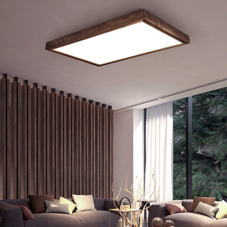 Lámpara de techo empotrada LED cuadrada minimalista contemporánea para sala de estar
