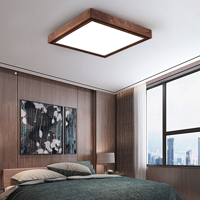 Lámpara de techo empotrada LED cuadrada minimalista contemporánea para sala de estar