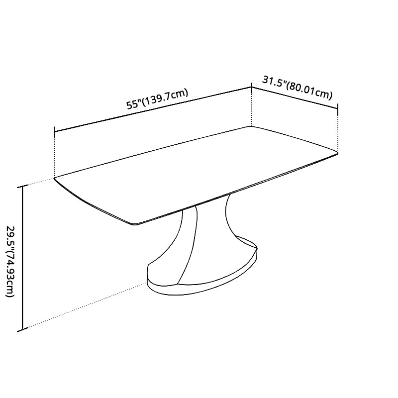 Glam Sintered Stone Dining Room Set Standard Height with Gold Leg Dining Furniture for Home Use