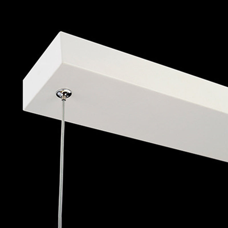 Luce a led bianche acriliche in moderna luce a forma d'onda di ferro in stile in stile conciso per sala da pranzo