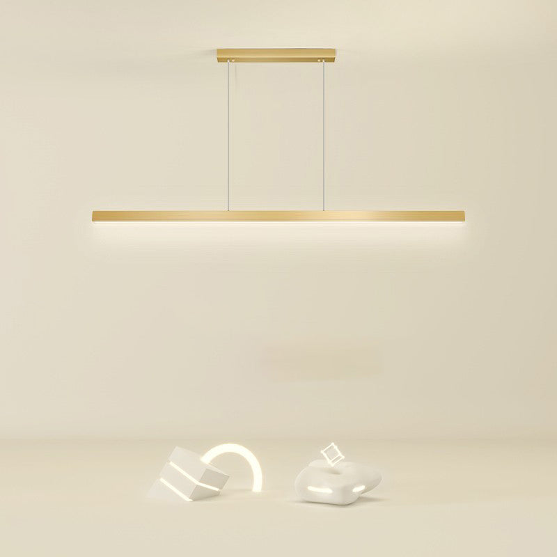 Linear Isola Pendant Gold Gold Modern Benice a sospensione Luce per sala da pranzo