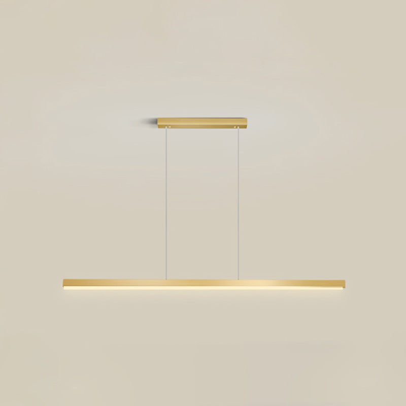 Linear Isola Pendant Gold Gold Modern Benice a sospensione Luce per sala da pranzo