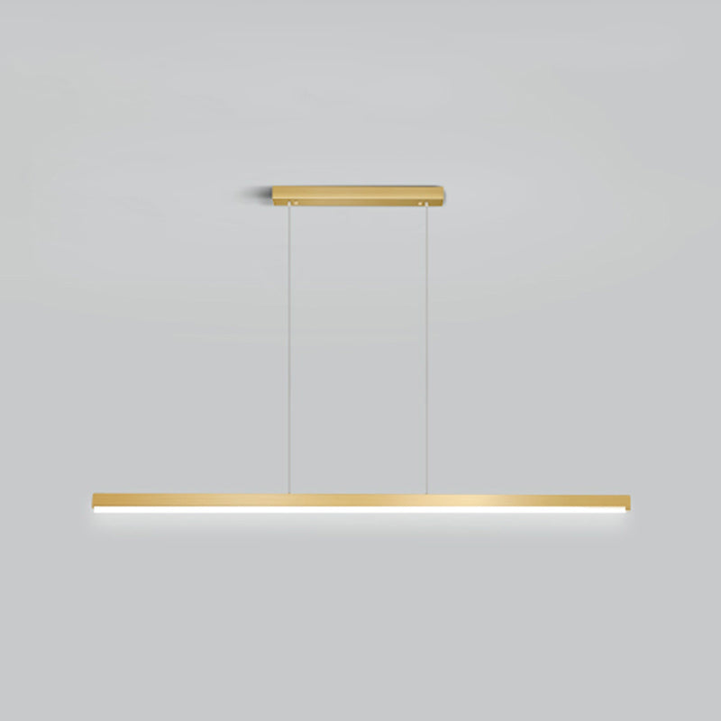 Linear Isola Pendant Gold Gold Modern Benice a sospensione Luce per sala da pranzo