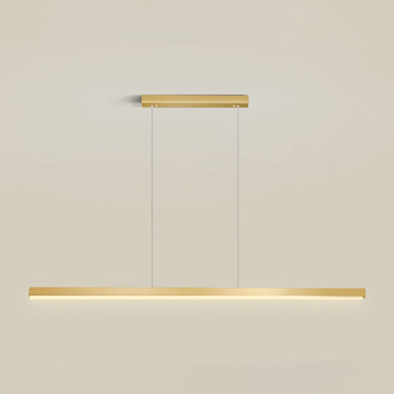 Linear Isola Pendant Gold Gold Modern Benice a sospensione Luce per sala da pranzo