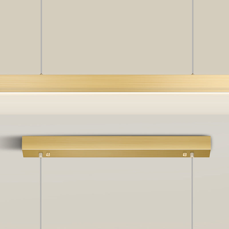 Linear Isola Pendant Gold Gold Modern Benice a sospensione Luce per sala da pranzo