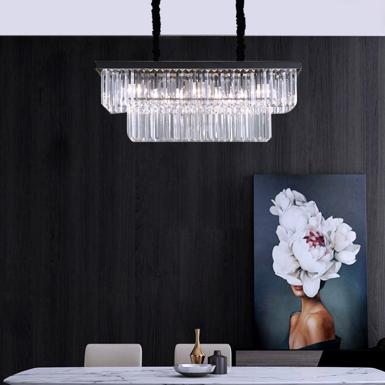 Lampade dell'isola illuminazione isola lineare Luci dell'isola in nero