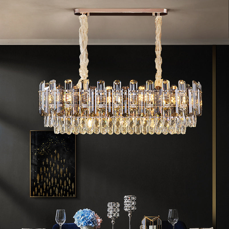 Contemporary Pendant Lights for Kitchen Island Linear Island Lighting in Gold