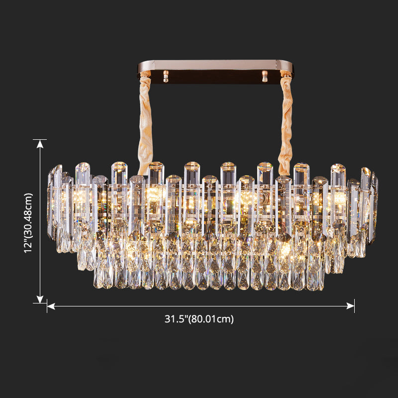 Contemporary Pendant Lights for Kitchen Island Linear Island Lighting in Gold