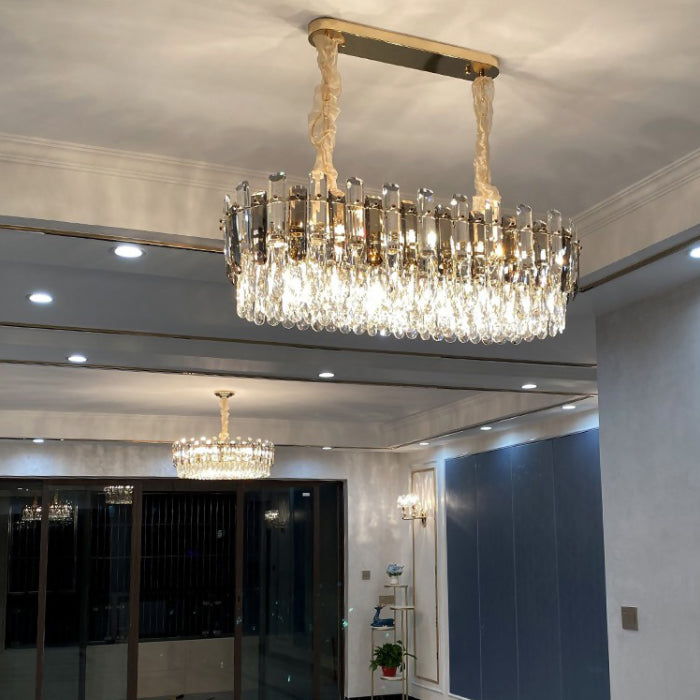 Contemporary Pendant Lights for Kitchen Island Linear Island Lighting in Gold