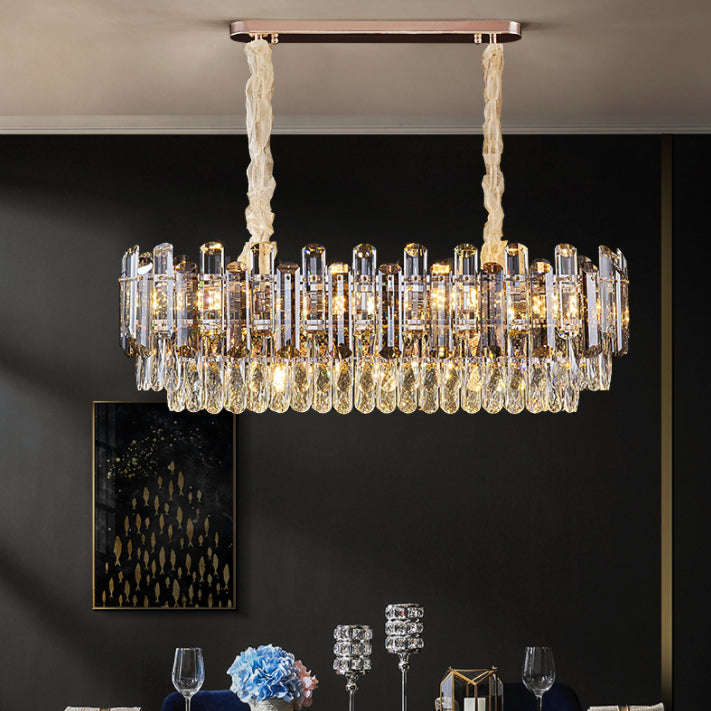 Contemporary Pendant Lights for Kitchen Island Linear Island Lighting in Gold