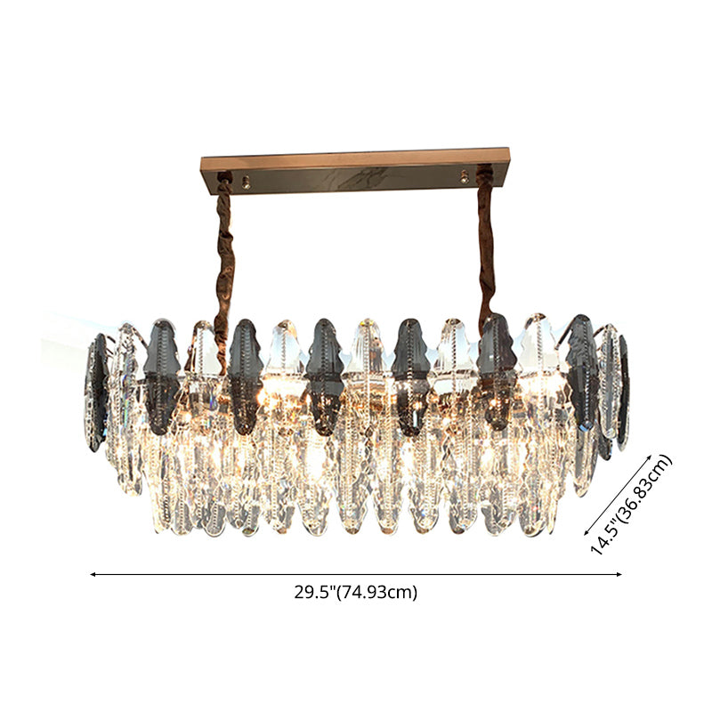 Linear Isola Lucizia a ciondolo Linea Linea Lighting Hanging Island Lights in grigio