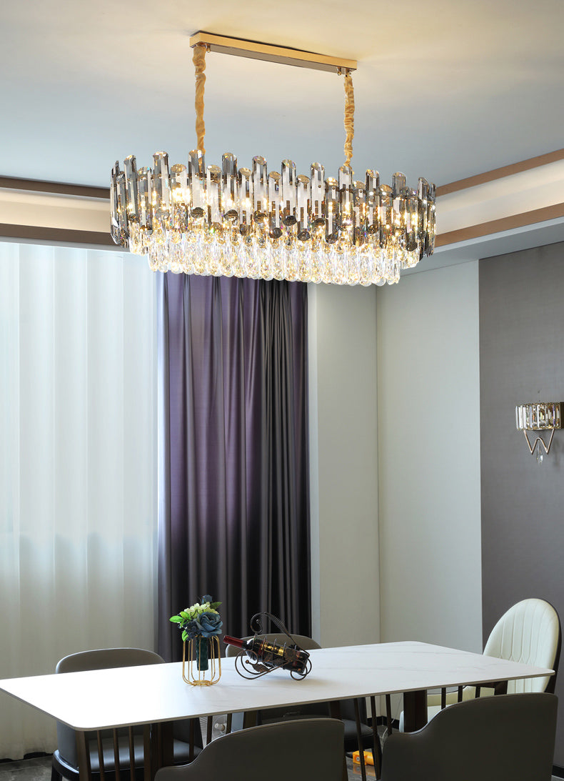 Contemporary Pendant Lights for Kitchen Island Linear Pendant Lighting in Dust