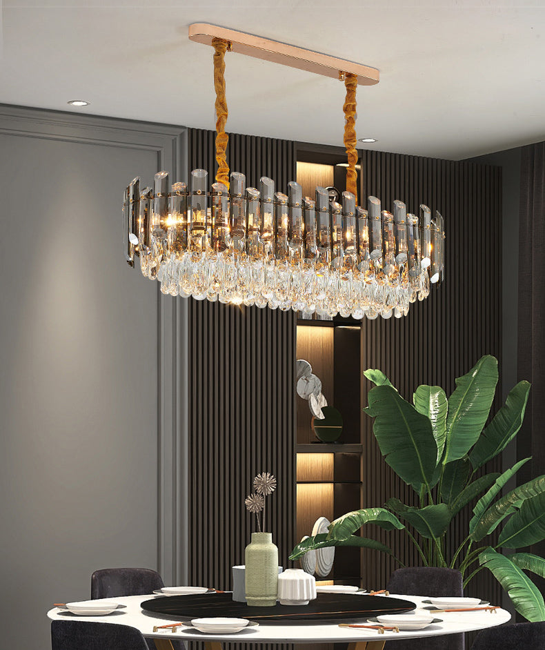 Contemporary Pendant Lights for Kitchen Island Linear Pendant Lighting in Dust
