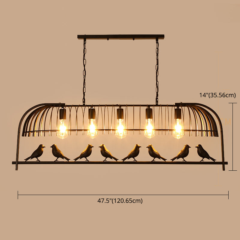 Lampade dell'isola illuminazione isola lineare Luci dell'isola in nero