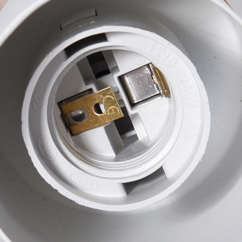 Wooden Cylindrical Single Pendant Light in Modern Concise Style Aluminium Macaron Hanging Lamp