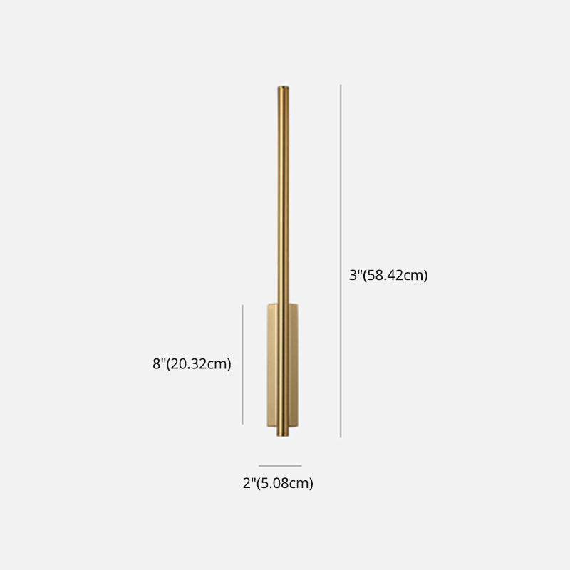 Sconce da parete lineare a 1 luce moderna illuminazione da parete in stile semplice in oro e cromo nero e ottone