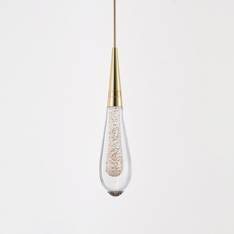 Lampe suspendue à LED en or dans le pendentif en pharmacie de style artistique moderne pour les espaces intérieurs