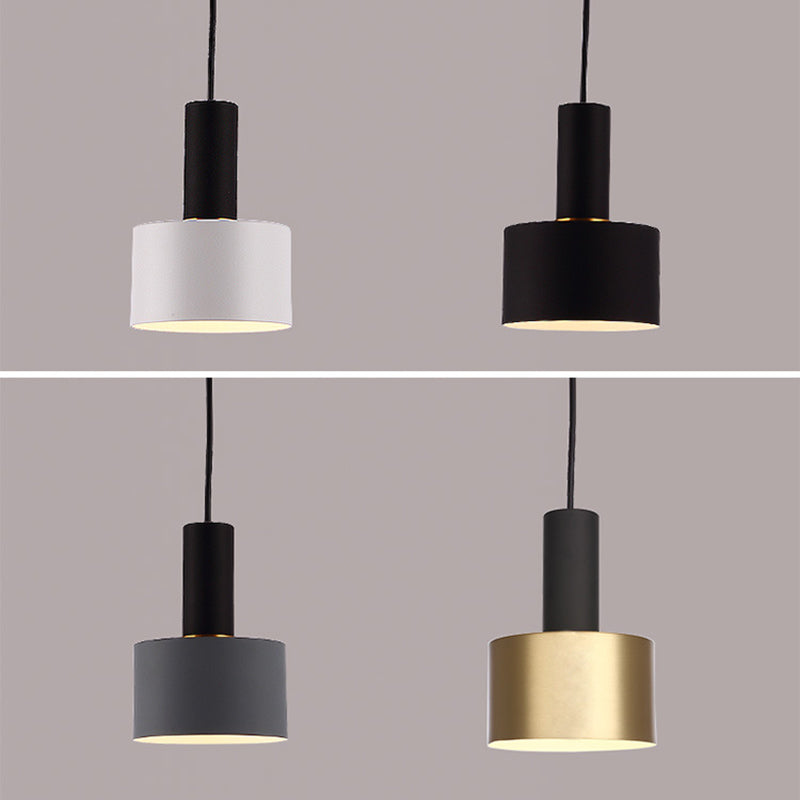 Modern Luxury Single Pendant Light Electroplate Iron Hanging Lamp for Dining Room