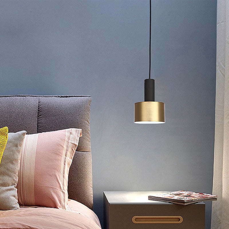 Modern Luxury Single Pendant Light Electroplate Iron Hanging Lamp for Dining Room