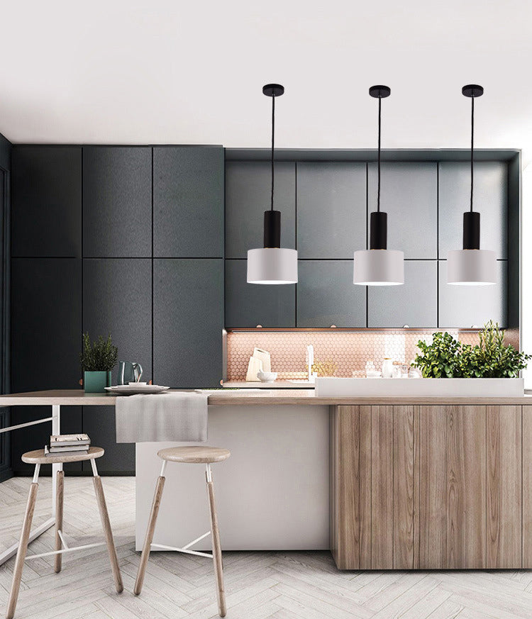 Modern Luxury Single Pendant Light Electroplate Iron Hanging Lamp for Dining Room