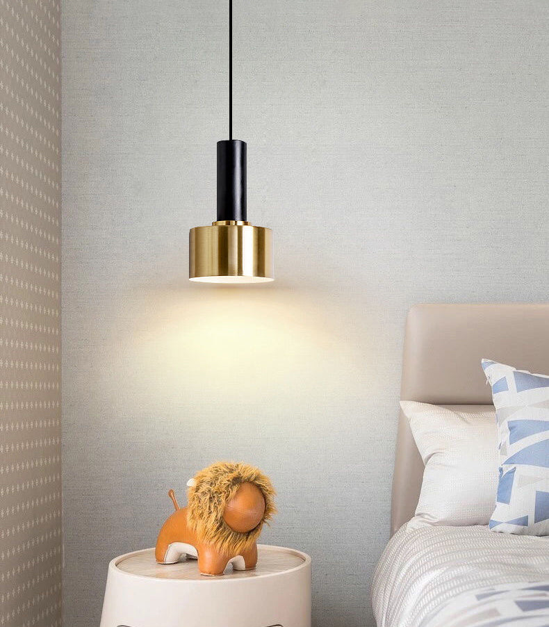 Modern Luxury Single Pendant Light Electroplate Iron Hanging Lamp for Dining Room