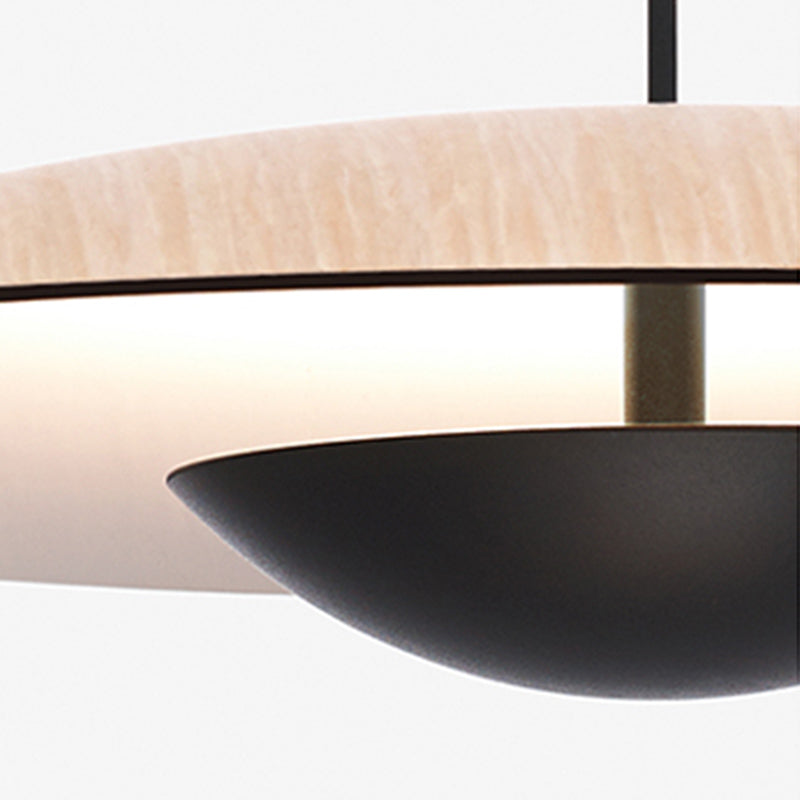 Minimalism Disk Hanging Light Kit Metal 1-Light Ceiling Light for Dining Room