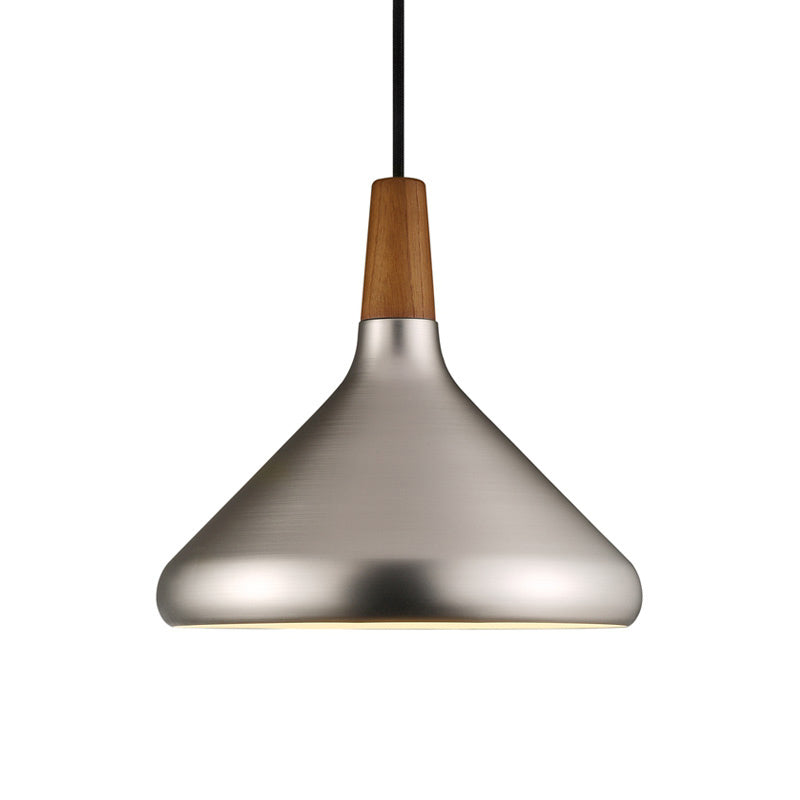 Pendre de plafond à 1 lumière contemporain lampe suspendue en métal clair pour salle à manger