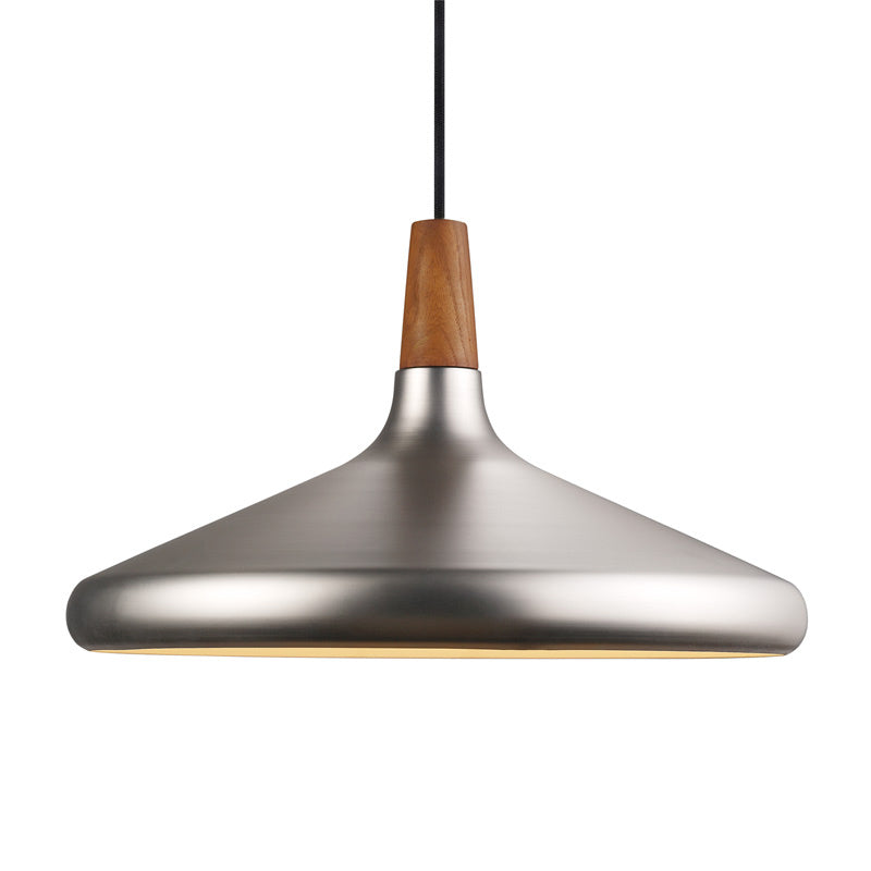 Pendre de plafond à 1 lumière contemporain lampe suspendue en métal clair pour salle à manger