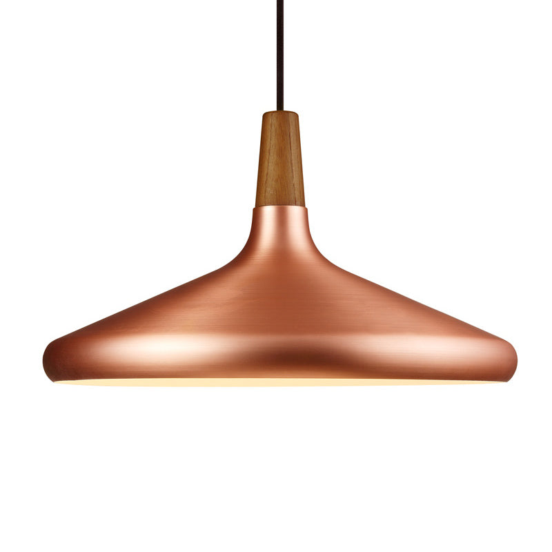 Pendre de plafond à 1 lumière contemporain lampe suspendue en métal clair pour salle à manger