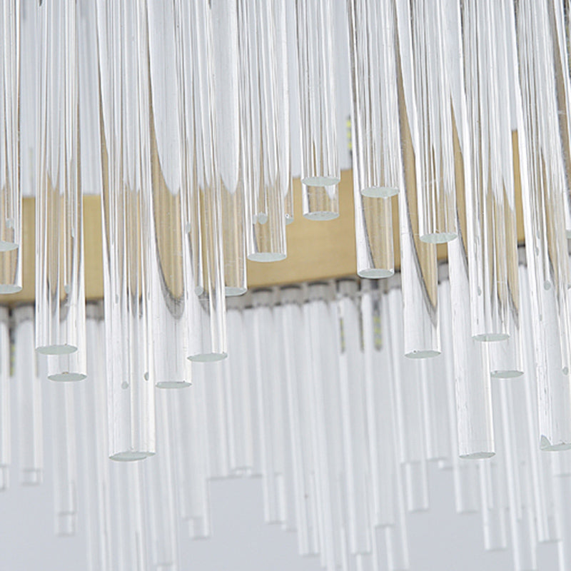 Luci a sospensione contemporanea illuminazione isola lineare lampada sospesa in oro