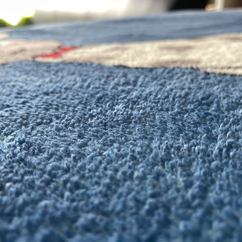 Artistic Carpet Polyster Round Stripe Print Rug Polyster Stain Resistant Area Rug for Living Room