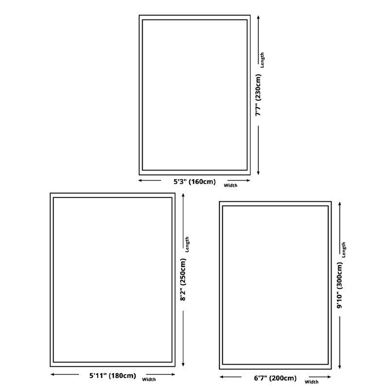 Modern Color Block Area Carpet Polyester Rug Stain Resistant Indoor Carpet for Living Room