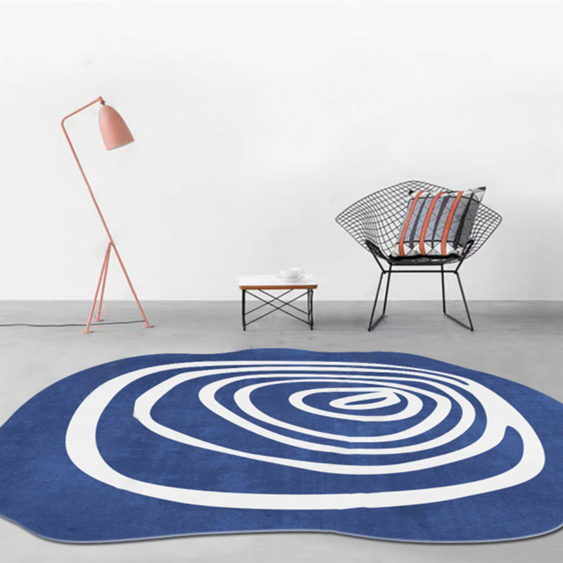 Tapis de salon jaune.