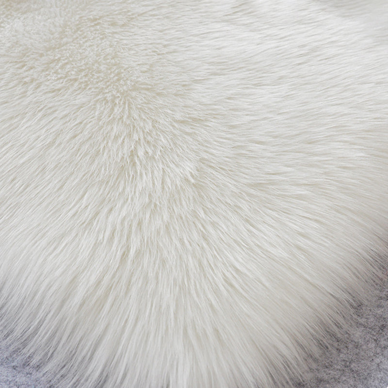 Modern Plain Shag Rug Polyester Area Carpet Stain Resistant Indoor Rug for Living Room