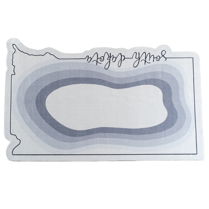 Blue Living Room Carpet Casual Abstract Indoor Carpet Polyester Anti-Split Rug