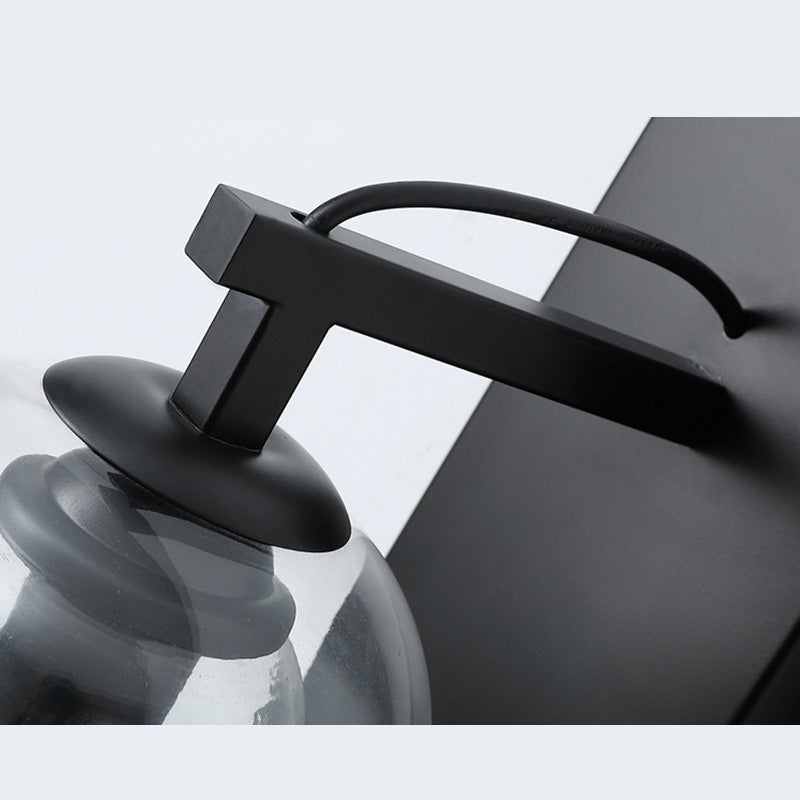 Glass Shaded Wall Sconce Lighting Simplicity Style Wall Mount Lighting for Bedroom